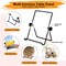 Art Paint Set for Kids, Painting Supplies Kit with 5 Canvas Panels, 8 Brushes, 12 Acrylic Paints, Multi-Function Table Easel, Etc, Premium Acrylic Paint Set for Students, Kids and Beginner.